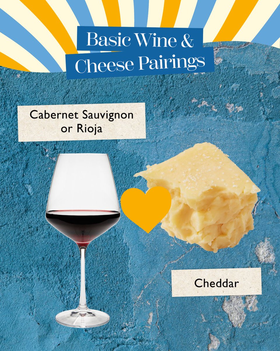 BoothsCountry's tweet image. Happy National Wine and Cheese Day!
Nothing says Booths more than enjoying delicious food and drink, and wine and cheese is a classic. Follow our basic pairings to make your next night in simpler! 🍷
Booths operate a Think 25 policy. Please drink responsibly