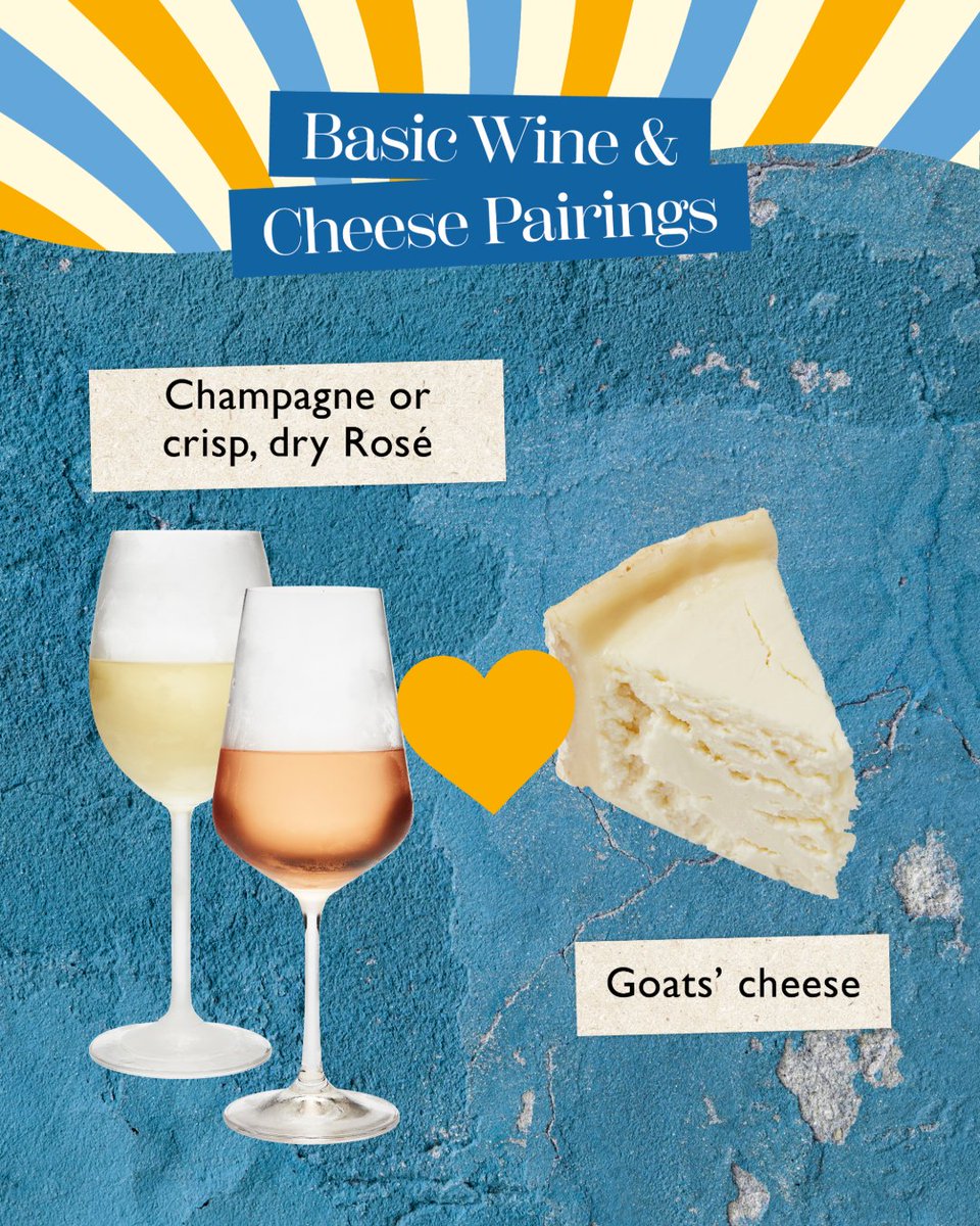 BoothsCountry's tweet image. Happy National Wine and Cheese Day!
Nothing says Booths more than enjoying delicious food and drink, and wine and cheese is a classic. Follow our basic pairings to make your next night in simpler! 🍷
Booths operate a Think 25 policy. Please drink responsibly