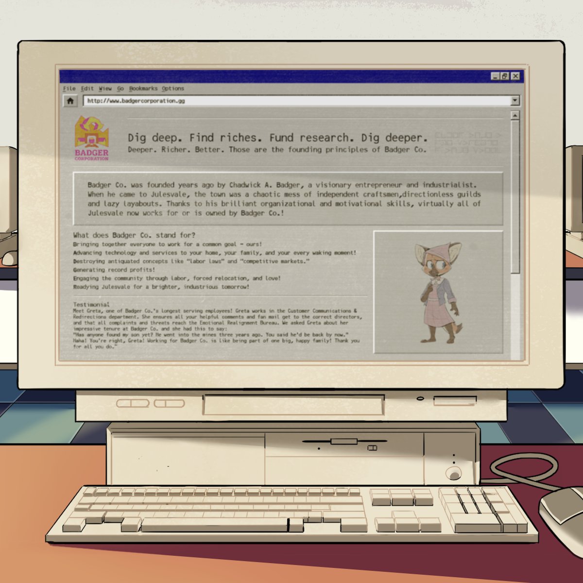 StudiosofAether's tweet image. Good morning, Badger Co. fans! Thanks so much for the warm welcome - we're so thrilled to be sharing our latest and greatest accomplishments with you all!
Here's another look at our official website refresh - thanks for the beautiful testimonial, Greta!