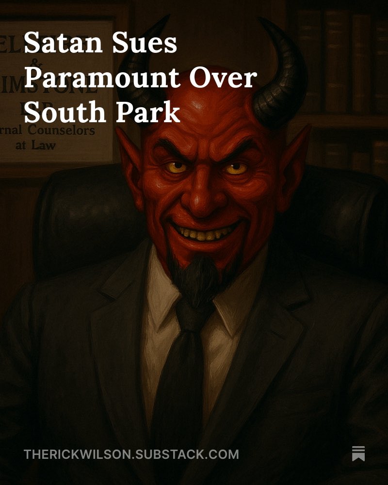 Satan Sues Paramount Over South Park

open.substack.com/pub/therickwil…