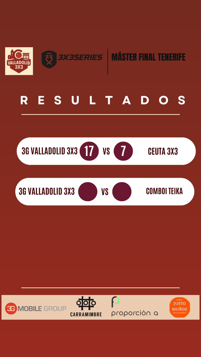3G Valladolid 3x3 tweet media