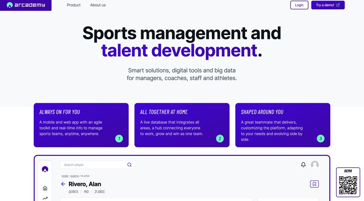 fede_intern's tweet image. Our sport management and talent development platform is doing great: we onboarded multiple big new futbol teams to it.
I love working in so many industries. I got some ideas on how we can integrate crypto to this. Hopefully in a few years we will be able to do so.