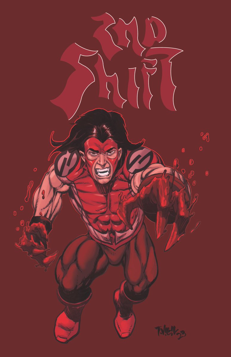 ScottLost's tweet image. Outlaw Legend Tim Vigil variant cover of 2nd Shift: Doorways! Tim is the creator and artist of Faust, a long time creator owned character from the 80’s. Super violent and bloody book that you gotta check out. Get Tim’s cover before it’s gone!
kickstarter.com/projects/accid…
#2ndShift