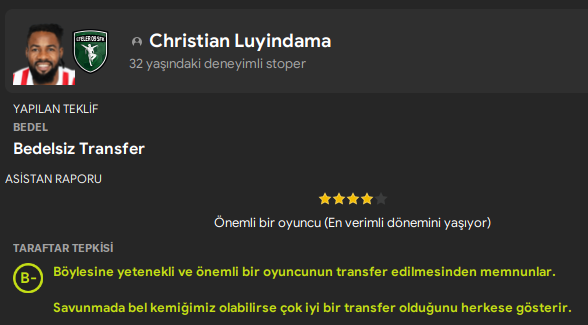 3. Lig'in gördüğü en iyi oyuncu! Luyindama Efeler'e hayırlı olsun! 🔥

kick.com/fmbagimlisi