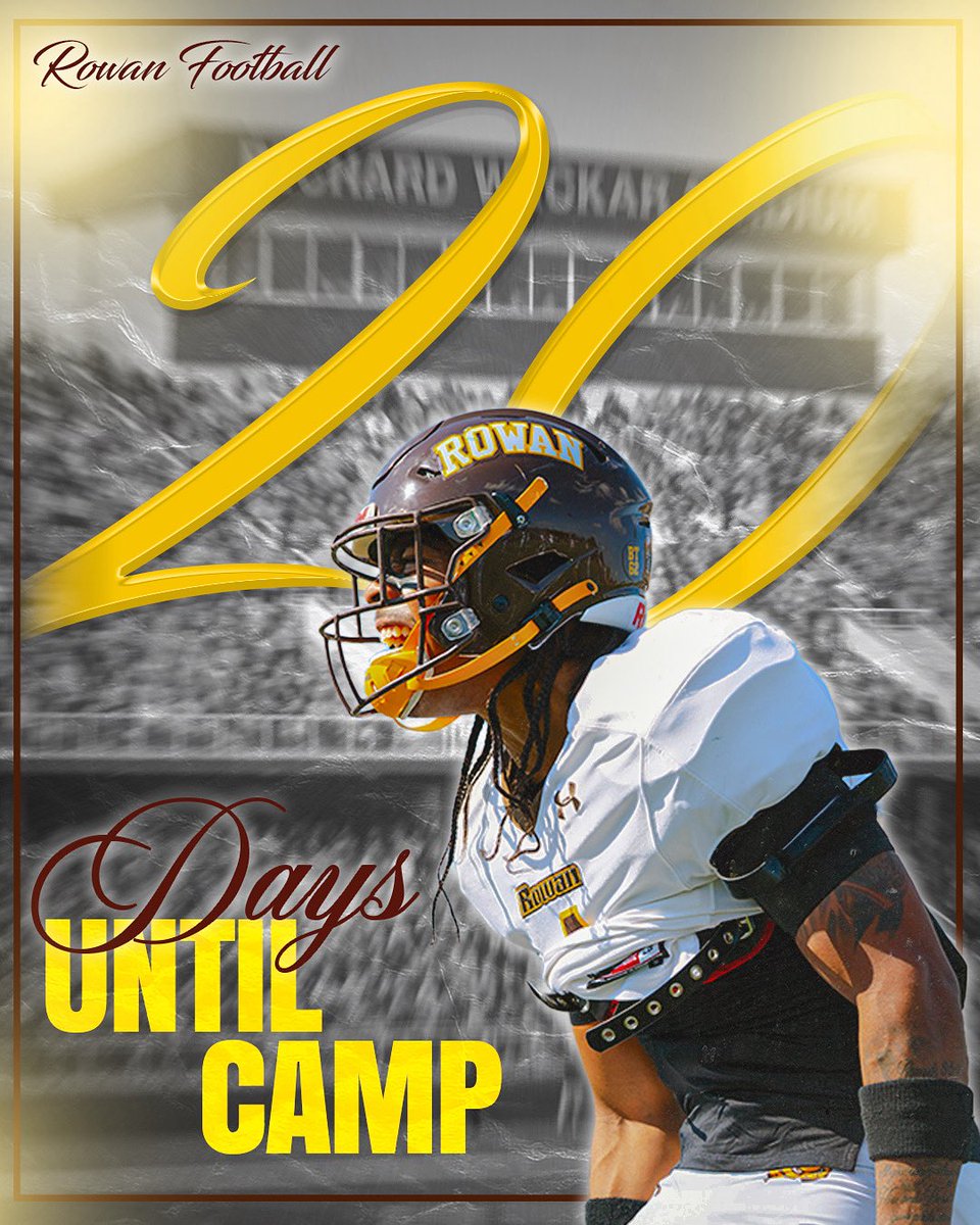 Rowan_Football's tweet image. Less than one month 🥳😤
#d3fb #footballcamp #porkroll #goprofs #profpride