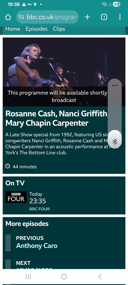 NeillWalker1's tweet image. This is on the telly tonight and it's unmissable. But by the nine gods I miss the late Nanci Griffith .
#nancigriffith #marychapincarpenter #roseannecash #bbc4
