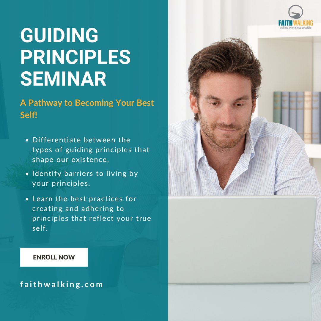 faithwalking_us's tweet photo. Tired of just reacting to life? Start living with purpose.

🎯 Guiding Principles – A Pathway to Becoming Your Best Self is a self-paced seminar with Ken Shuman to help you live with clarity and integrity.

Enroll here: https://t.co/idUTaHqnFd https://t.co/gRVF9iG9HW