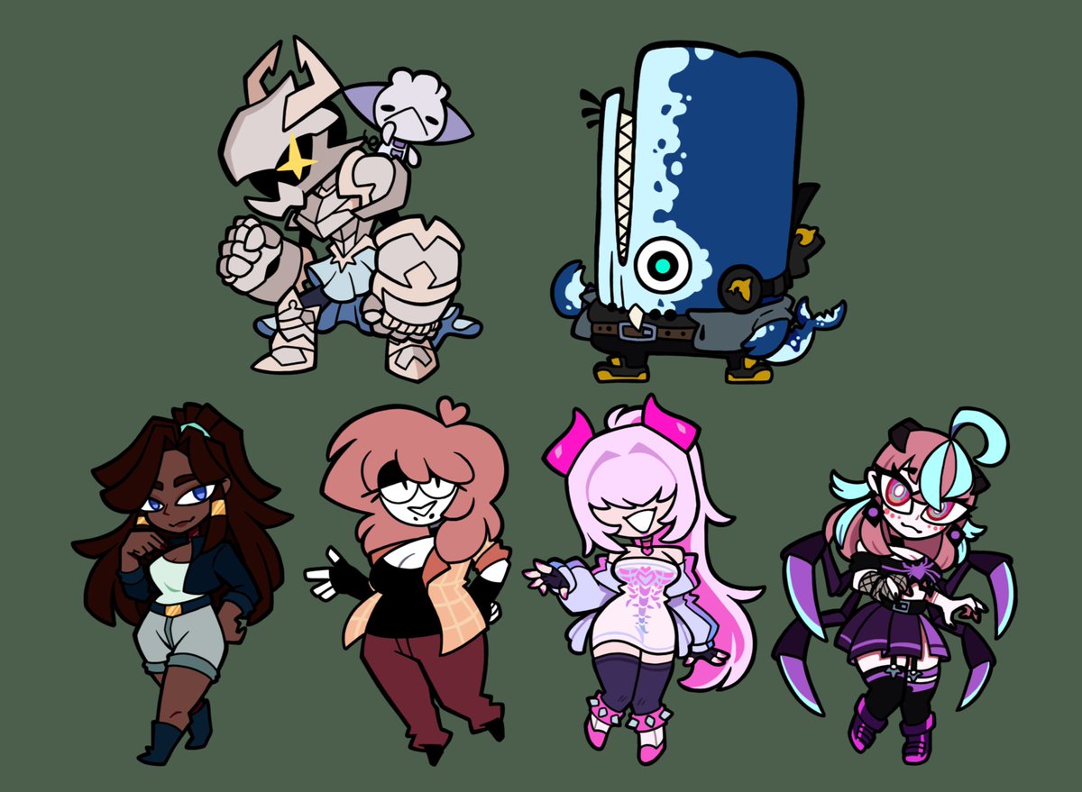 PiadeAlex1's tweet image. 🍓MINI GIRLS + Whale🍓[40/50]
- - - - - - - - - - - - - - - - - - - -
1⃣Armadura de S.A [@MarioSol75]
2⃣Ballena terrestre [@Art_Doragoon]
3⃣Fanatica de monstruos [@narvel2406]
4⃣Fan de Kevin [@JB_washere]
5⃣Costillas rosadas [@katt_universe]
6⃣Pequeña araña [@Emikukis]