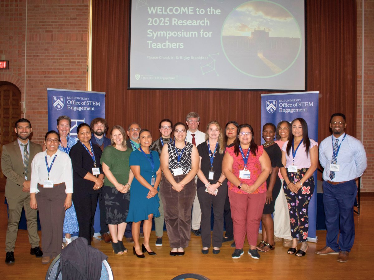 RiceU_STEM's tweet image. What a day of inspiration and innovation! Our 2025 Research Symposium for Teachers brought together K–12 educators, students, researchers, and STEM leaders to bridge the gap between cutting-edge research and the classroom. Huge thanks to all who joined us, presented, and shared…