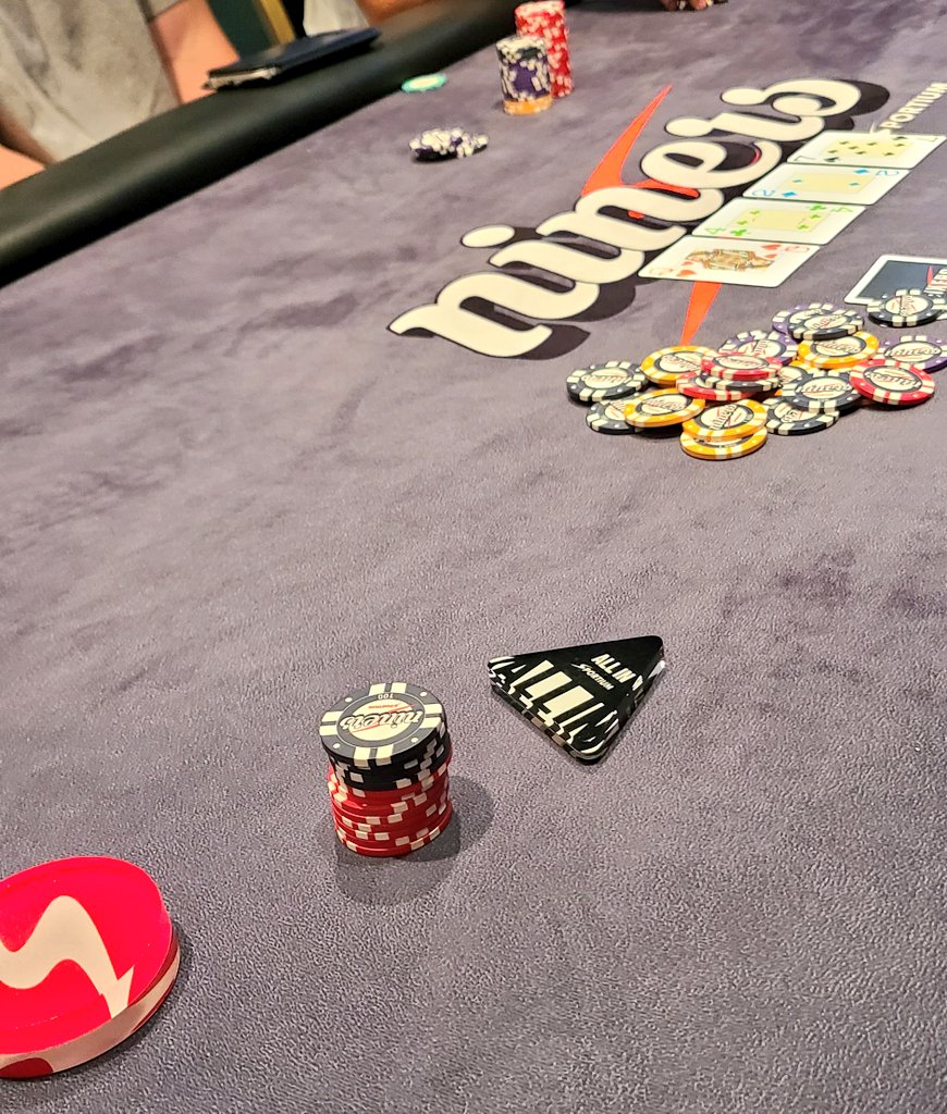 Niners by Sportium (@ninerspoker) on Twitter photo 🔴Niners Main Event dia 1B🔴
Entramos en el Nivel 6 superando ampliamente las 100 entradas en <a href="/CasinoGVPoker/">Casino Gran Vía Poker</a>
⏰️ 18:00h
💶 180€ + 20€ + 30€ Sportium Chip
👤103/122
⌛ 30 min
Nvl 6 400/800/800
🔴 40k+10k Sportium Chip
Reg tardío hasta las 00h15m 🔴Niners Main Event dia 1B🔴
Entramos en el Nivel 6 superando ampliamente las 100 entradas en <a href="/CasinoGVPoker/">Casino Gran Vía Poker</a>
⏰️ 18:00h
💶 180€ + 20€ + 30€ Sportium Chip
👤103/122
⌛ 30 min
Nvl 6 400/800/800
🔴 40k+10k Sportium Chip
Reg tardío hasta las 00h15m