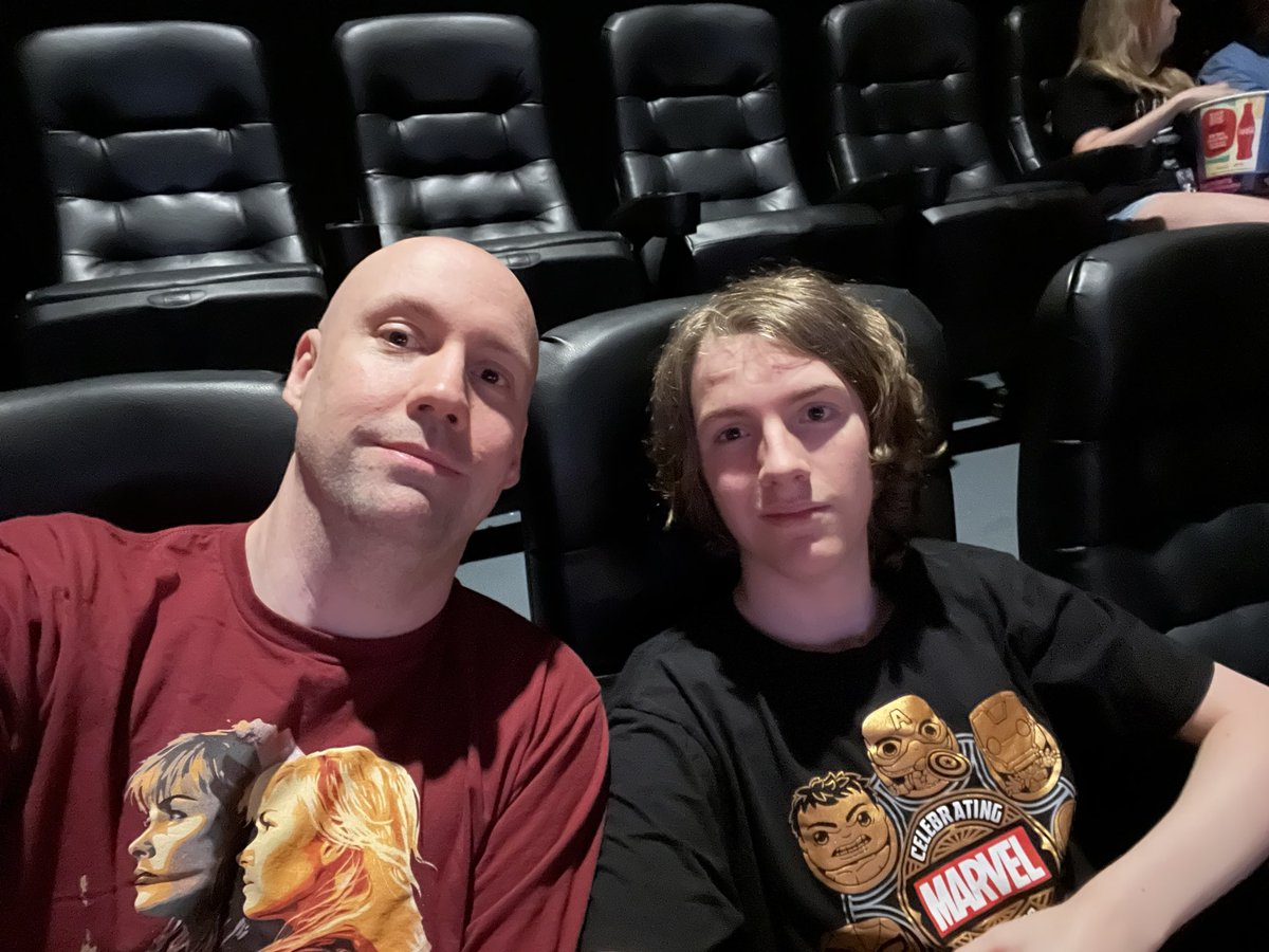 ProfMattyB's tweet image. Last night Parker and I saw @fantastic for an early fan event. It was a great movie! Glad to see Marvel’s First Family in the MCU after being absent for so many years! #marvel #fantasticfour #amctheaters #mcu