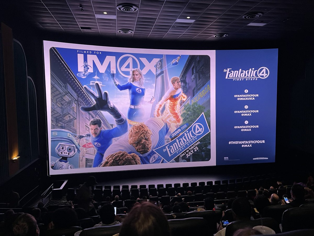 ProfMattyB's tweet image. Last night Parker and I saw @fantastic for an early fan event. It was a great movie! Glad to see Marvel’s First Family in the MCU after being absent for so many years! #marvel #fantasticfour #amctheaters #mcu