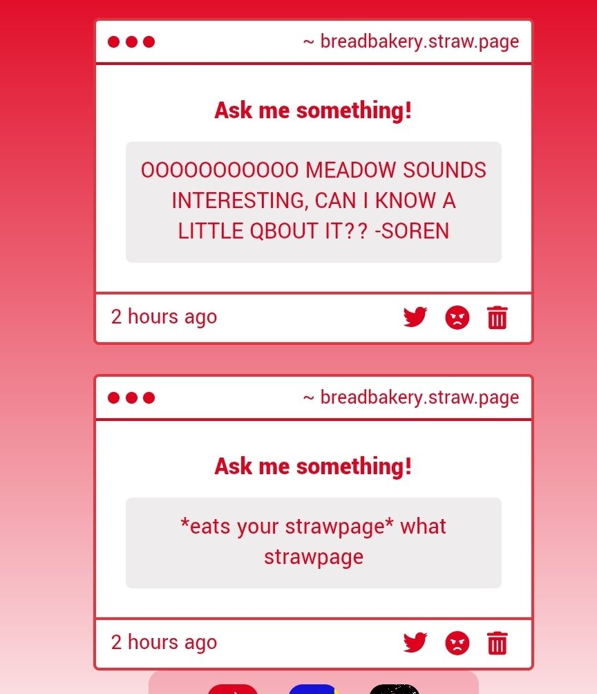 Solarskies_we's tweet image. My.. strawpage,, it's over..
MEADOW DOES HAVE A SERVER FOR WHAT ITS ABOUT BUT ILL GLADLY EXPLAIN