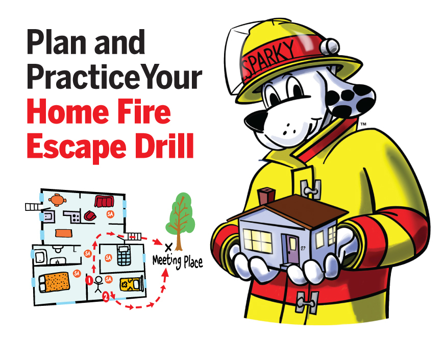 It's important to teach children about fire safety! Make sure to go over your home fire escape plans with them and include them in your fire drills. This way, they know what to do in case of a fire emergency.

More fire resources for families: sparkyschoolhouse.org/for-families/