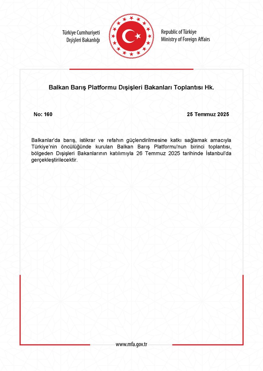 TC_Disisleri's tweet image. Balkan Barış Platformu Dışişleri Bakanları Toplantısı Hk. mfa.gov.tr/no_-160_-balka…
