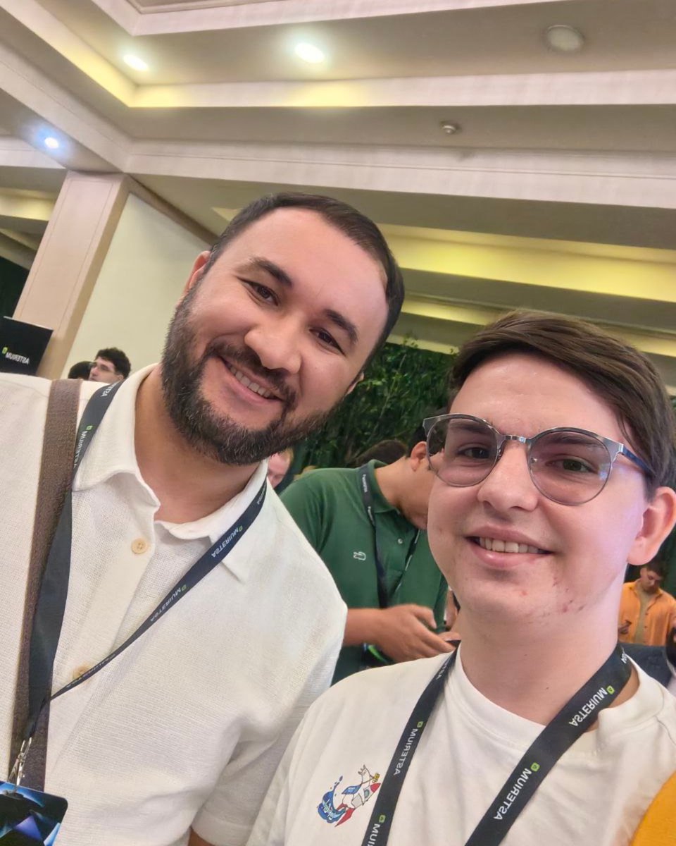 nurislam_web3's tweet photo. Had a blast at #Crypto02 in Tashkent with the best team from @InspiraLabsHQ💚

Huge thanks to #Asterium &amp; #HUMOtoken for an amazing event — great people🤝, energy &amp; ideas🔥

Excited for what’s next in the #Web3 #CryptoCommunity here! 🚀

#Tashkent #Web3Events #CommunityBuilding https://t.co/wTBo7FTGoA