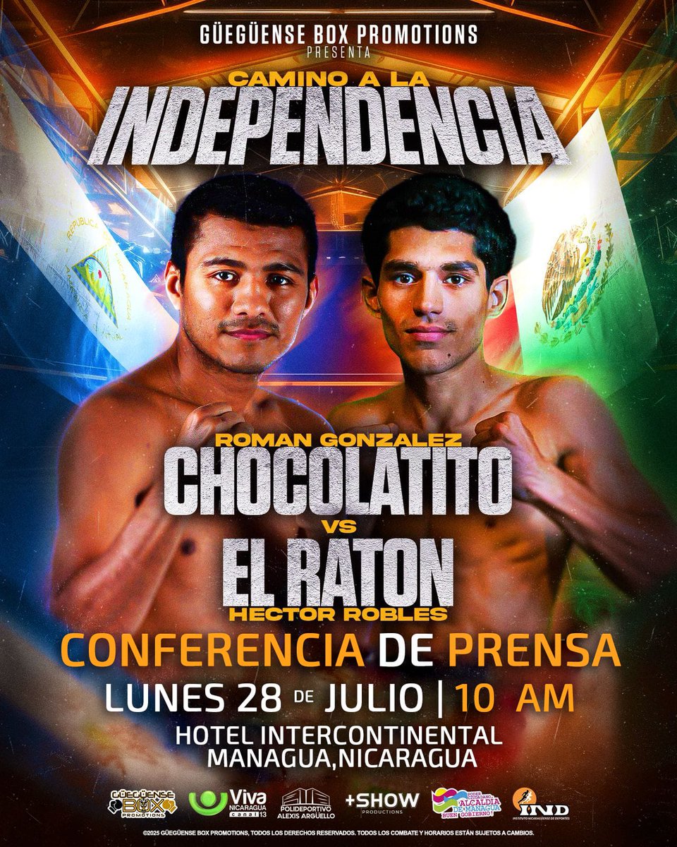 8DeportivoTN8 (@8deportivotn8) on Twitter photo El próximo lunes se realizará una conferencia de prensa sobre el combate de la leyenda del boxeo nicaragüense Román <a href="/chocolatitobox/">Roman Gonzalez</a> ante el azteca Hector "El Ratón" Robles. #Boxeo #Chocolatito #8DeportivoTN8 El próximo lunes se realizará una conferencia de prensa sobre el combate de la leyenda del boxeo nicaragüense Román <a href="/chocolatitobox/">Roman Gonzalez</a> ante el azteca Hector "El Ratón" Robles. #Boxeo #Chocolatito #8DeportivoTN8