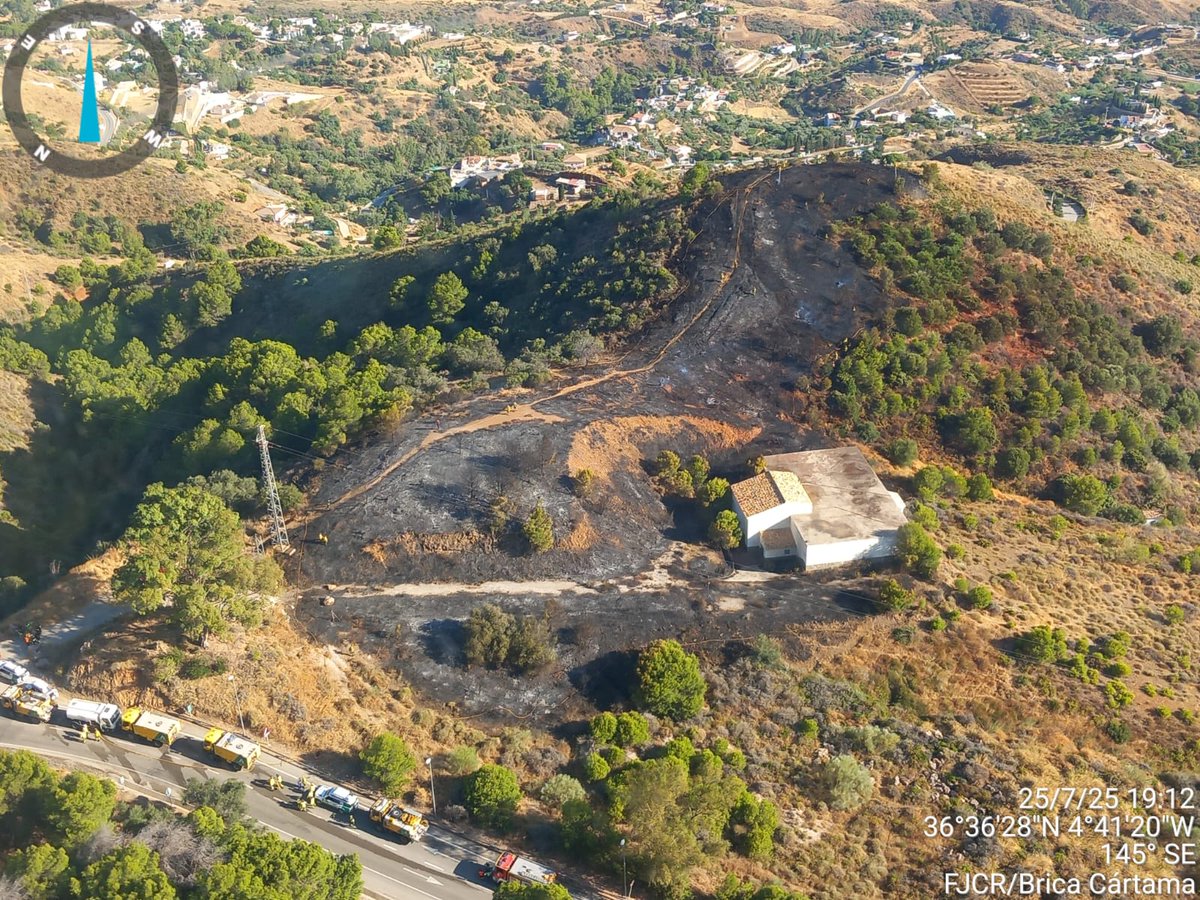 Plan_INFOCA's tweet image. 🔴 ESTABILIZADO el #IFMijas (Málaga), paraje Valtocado.