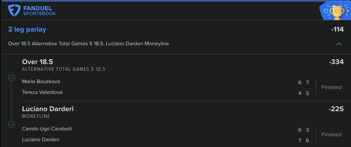 propitlikeit's tweet image. Haven't lost an ATP/WTA bet today yet 😎
🎾 2U: Rinderknech O 20.5 Games + Bouzkova O 18.5 Games 1.7x ✅
🎾 Bouzkova/Valentova O 18.5 Games + Darderi ML -114 ✅
🎾 Bublik ML + Cazaux/Rinderknech O 20.5 Games -126 ✅
🎾 2U: Raducanu ML + Taylor Fritz -126⌛️
Got more in VIP, DM…