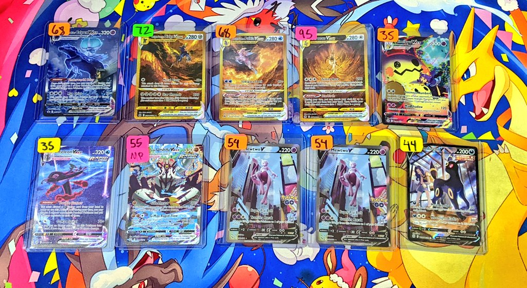 DaylightsTV's tweet image. How about some underrated SWSH era classics!
All prices are shipped!
More pictures can be provided upon request!
Type name of card below to claim!⬇️
