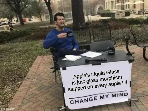 iHateApplee's tweet image. Liquid Glass = Glassmorphism 2.0