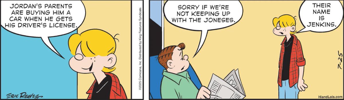 ComicsKingdom's tweet image. Keep up with the Jenkins! #HiandLois
Read more: comicskingdom.com/hi-and-lois