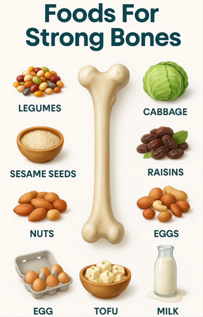 Foods For Stronger Bones🦴🥛