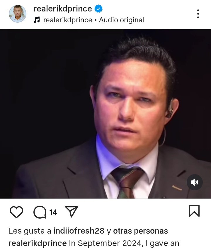 KalebBenIsrael's tweet image. #AHORA | #25Jul 🗣️ Erick Prince @realErikDPrince vía instagram:
"Estoy viendo, escuchando y esperando el momento adecuado. Cuando la gente esté lista, muchos de nosotros también lo estaremos."