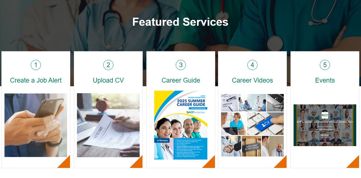 ACPCareerConnec's tweet image. Physicians, Residents, Fellows: Find advice to help you advance your career in ACP's Career Connection 2025 Summer Career Guide at careers.acponline.org until September 30. Find job opportunities located at medical facilities across the US.