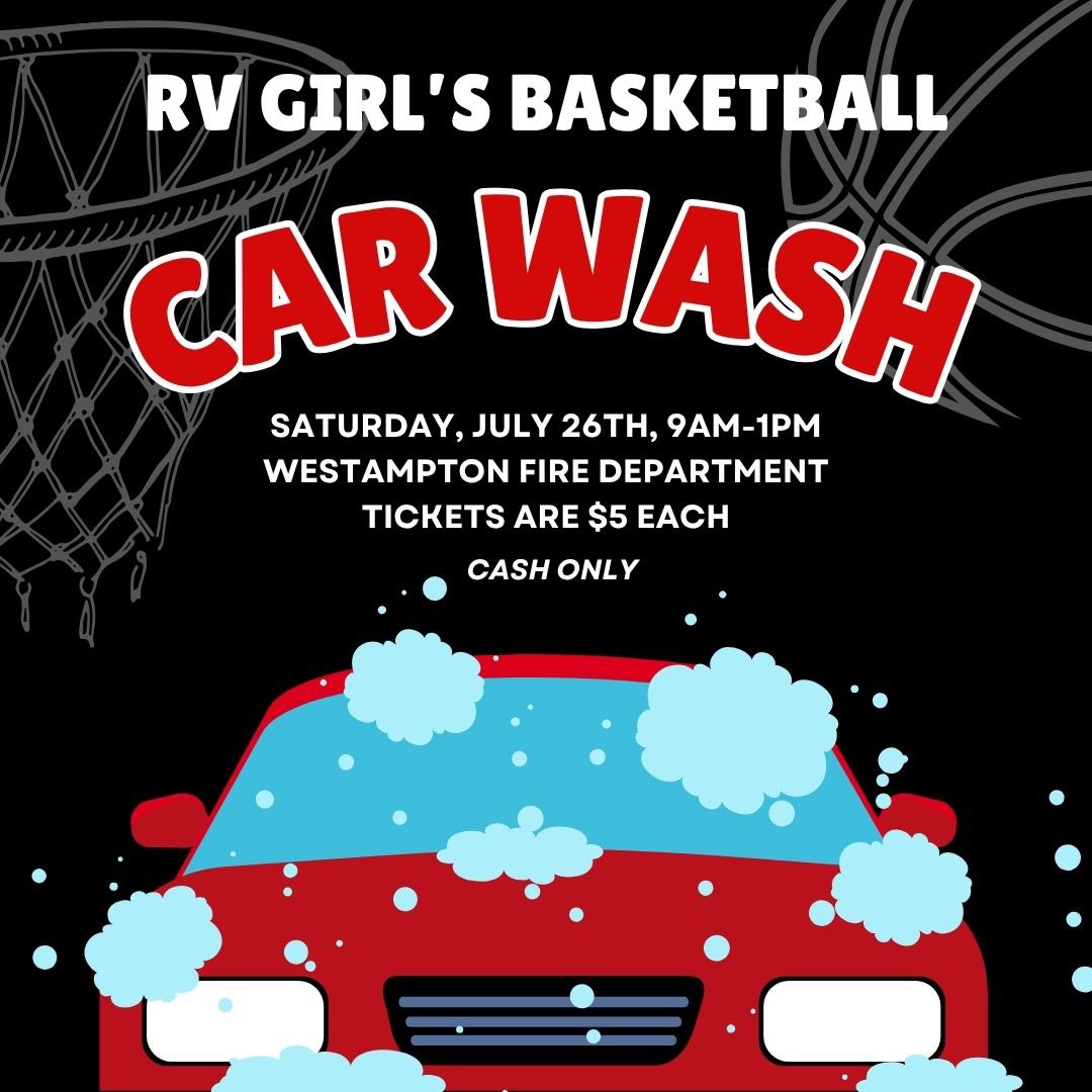 Stop by the westampton firehouse Saturday 7/26 to help support RV Girls Basketball!! We appreciate you!
