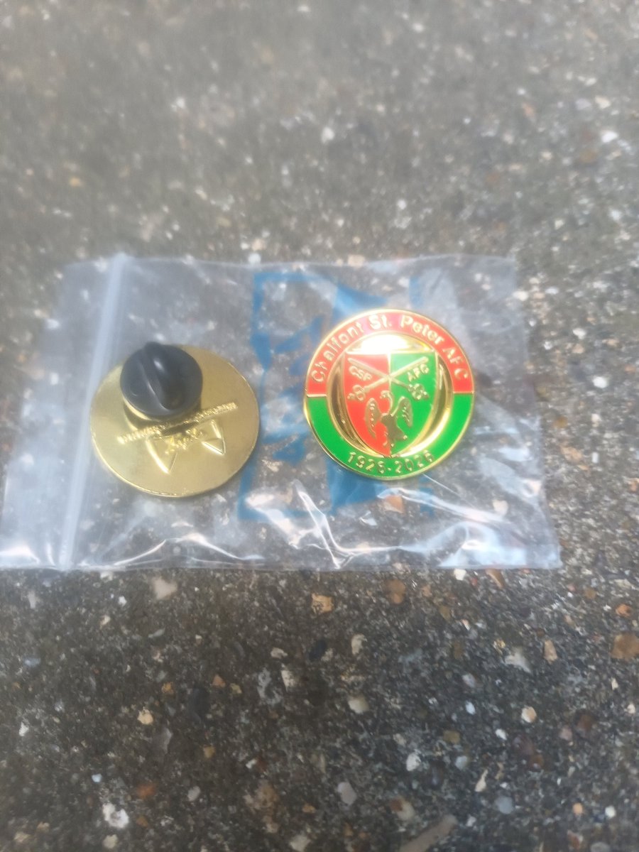 ***The centenary lapel badges are here*** 😍

Just in time for the start of the season, they will be available for £9 on the gate tomorrow for our match against <a href="/wood_utd/">Colliers Wood United FC</a>. 

We can post them to anywhere in the UK for an additional £3-this covers the cost of Royal Mail Signed For.