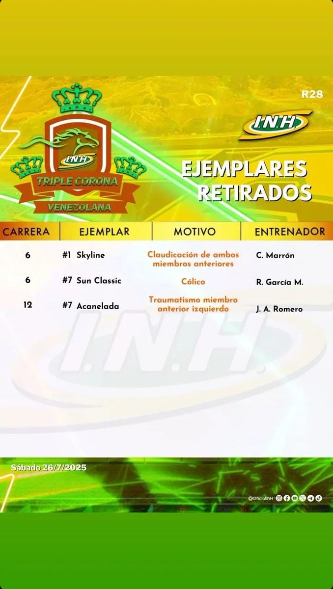Retirados actualizados 

La Rinconada