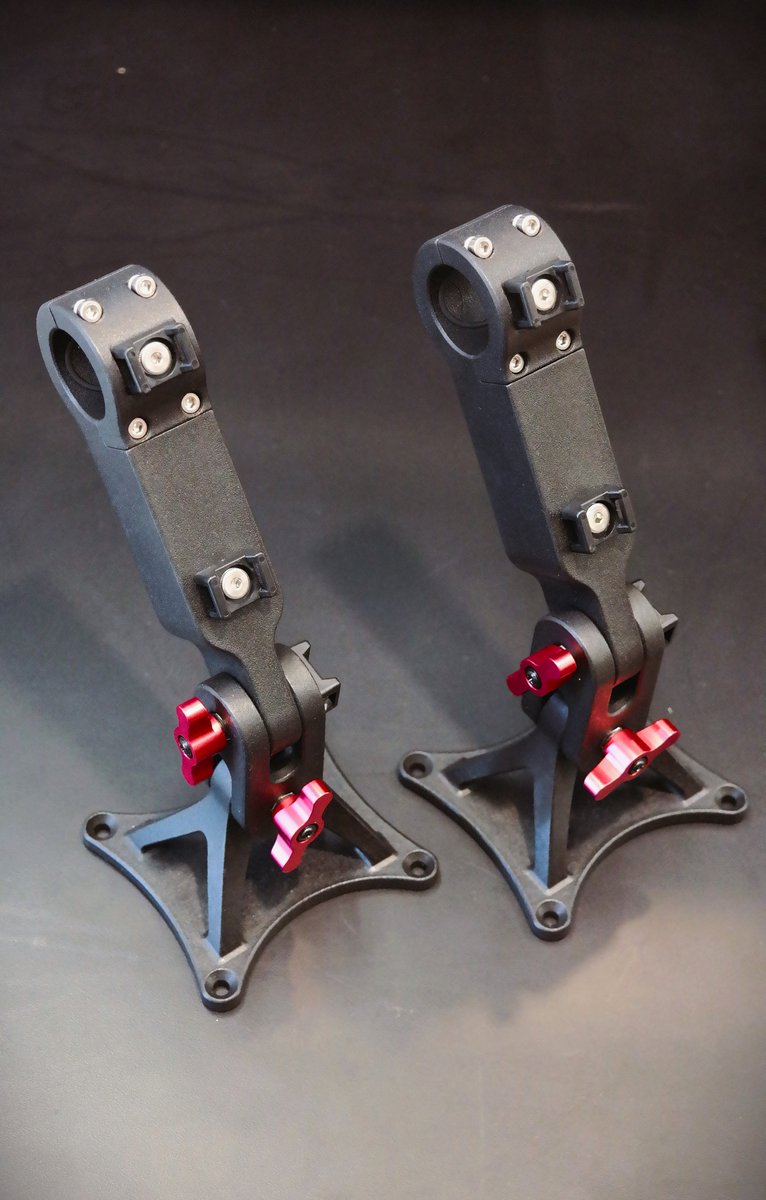 __el__toro__'s tweet image. &quot;We need a custom arm for the display. Off-the-shelf isn&apos;t going to cut it. It has to be reversible, and lightweight, and rigid, and completely adjustable.&quot;

3D Printed MJF PA-12