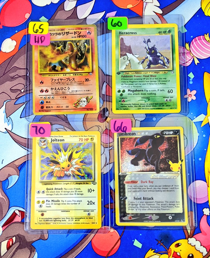 DaylightsTV's tweet image. Random four card lot. Zard is pretty banged up.
All prices are shipped!
More pictures can be provided upon request!
Type name of card below to claim!⬇️