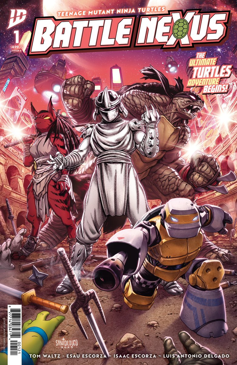 wednesday_toast's tweet image. JUST ANNOUNCED: Teenage Mutant Ninja Turtles: Battle Nexus, a 5-part weekly event starting November 12.
The IDW Turtles join forces with characters from across the TMNT multiverse, including the original Mirage Shredder.
Art: Escorza Brothers
Covers: @Santolouco
(via @IGN)
