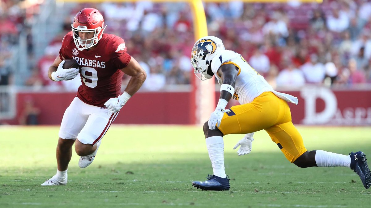 OleMissOnSI's tweet image. The addition of Arkansas Razorbacks tight end Luke Hasz quickly emerged as one of the more significant signings via the NCAA Transfer Portal.
But Hasz's debut with Ole Miss will be delayed after undergoing ankle surgery.
What It Means: si.com/college/olemis…