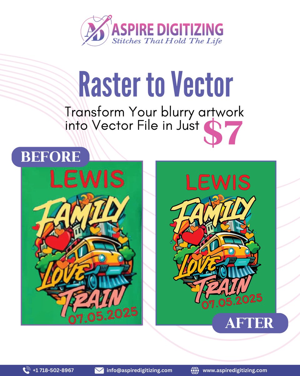 AspireDigitize's tweet photo. From sketch to sharp vector — clean, scalable &amp; machine-ready. Perfect for print, embroidery &amp; branding.

📩 DM us your art
🌐 https://t.co/gIOhXOfjdF
📲 +1 (718) 502-8967
#AspireDigitizing #VectorArt #CleanDesigns #LogoGlowUp #DesignServicesUSA #FastTurnaround https://t.co/i14lT8HVG9