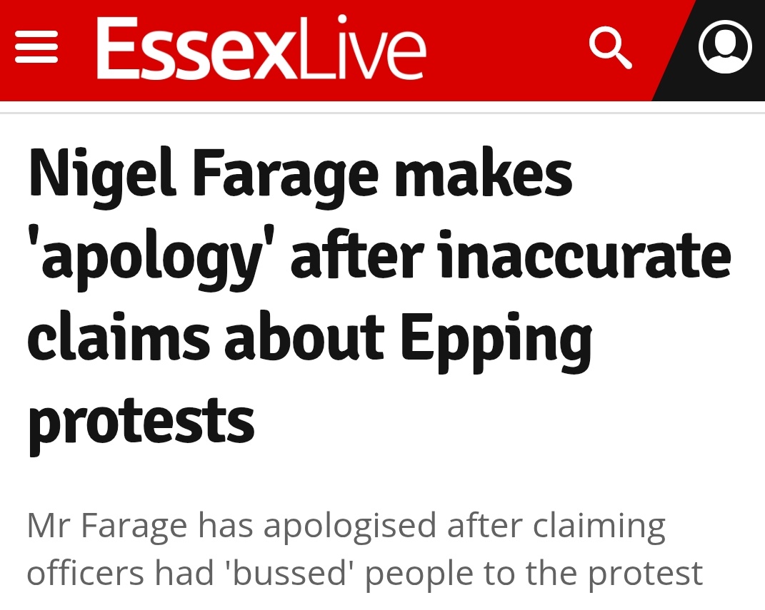 The use of the inverted commas here is to reflect the fact that he didn't actually apolgise and is still a lying, grifting gobshite.