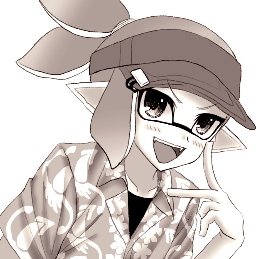 yo___taroo's tweet image. サクカ用に描いたアロハ