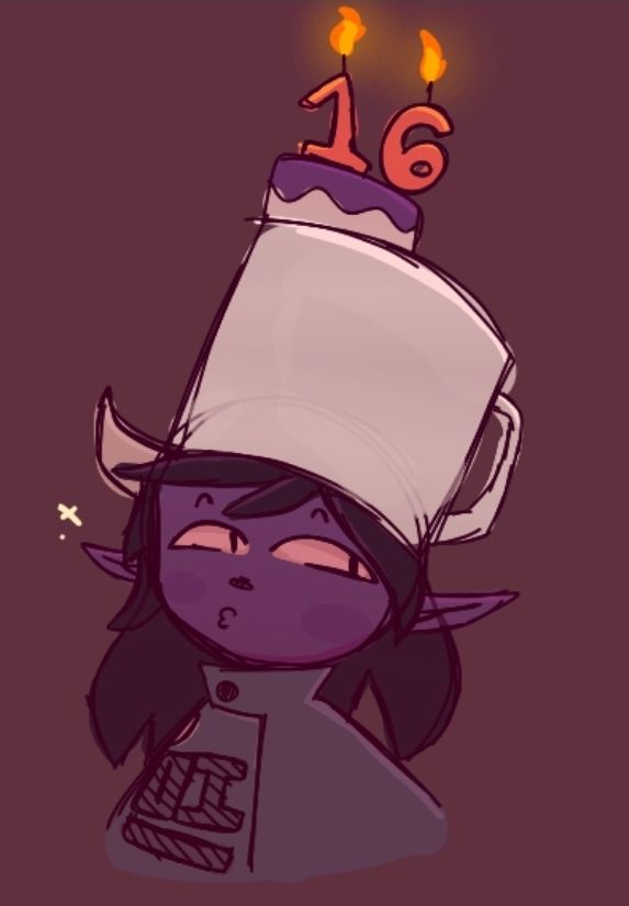wall_toast's tweet image. It’s my birthday :)) 

art courtesy of @Wahwahwarioo (tysm dude it’s so good)