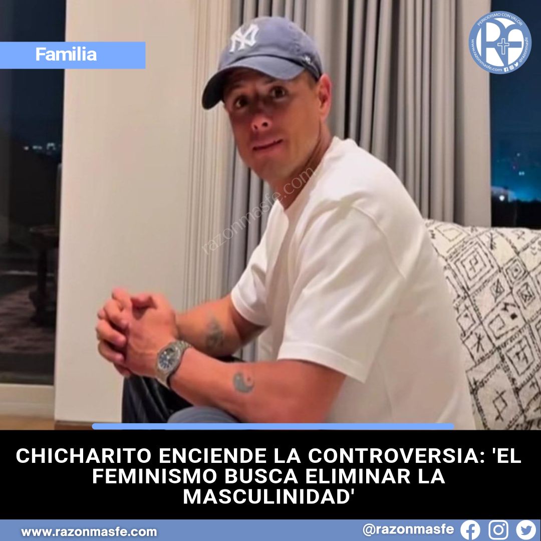razonmasfe's tweet image. 📰El futbolista mexicano Chicharito Hernández genera controversia en redes sociales tras acusar al feminismo de querer erradicar la masculinidad y pedir a las mujeres &quot;encarnar su energía femenina&quot;.
➕ info: razonmasfe.com/chicharito-enc…