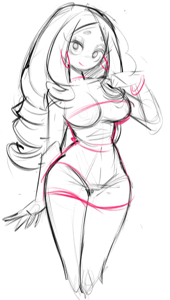 DitzySquid's tweet image. quick sketch before bed