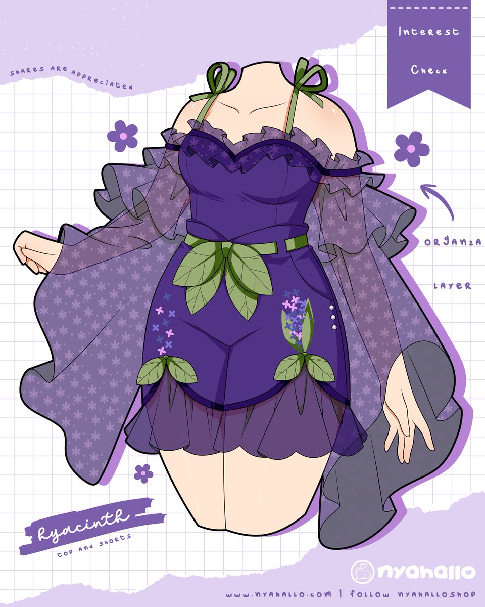 NyahalloShop's tweet image. Hyacinth shorts & top πͺ»πͺ» Lighter or darker?