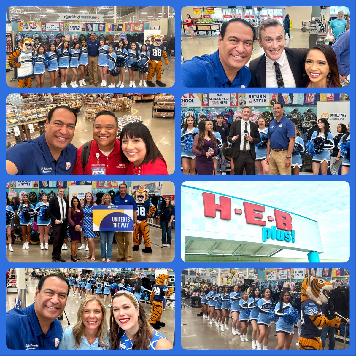 r0hernandez's tweet image. Great morning with United Way and HEB at the Supply our Students (SOS) Back to School event. Thank you Carroll Tiger Cheerleaders and Drumline for bringing the energy. Can’t wait to welcome our CCISD students on August 11th!!!