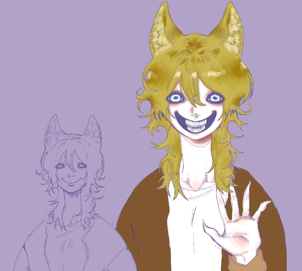 iliakostt's tweet image. smile dog little sister