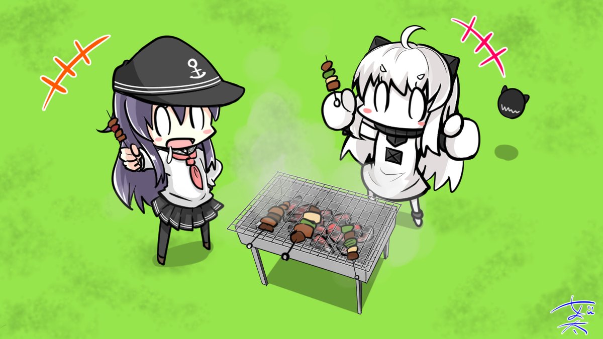 nyonyonba's tweet image. おはよー！
週末、遊びに行きたくなるわね！

#艦これ