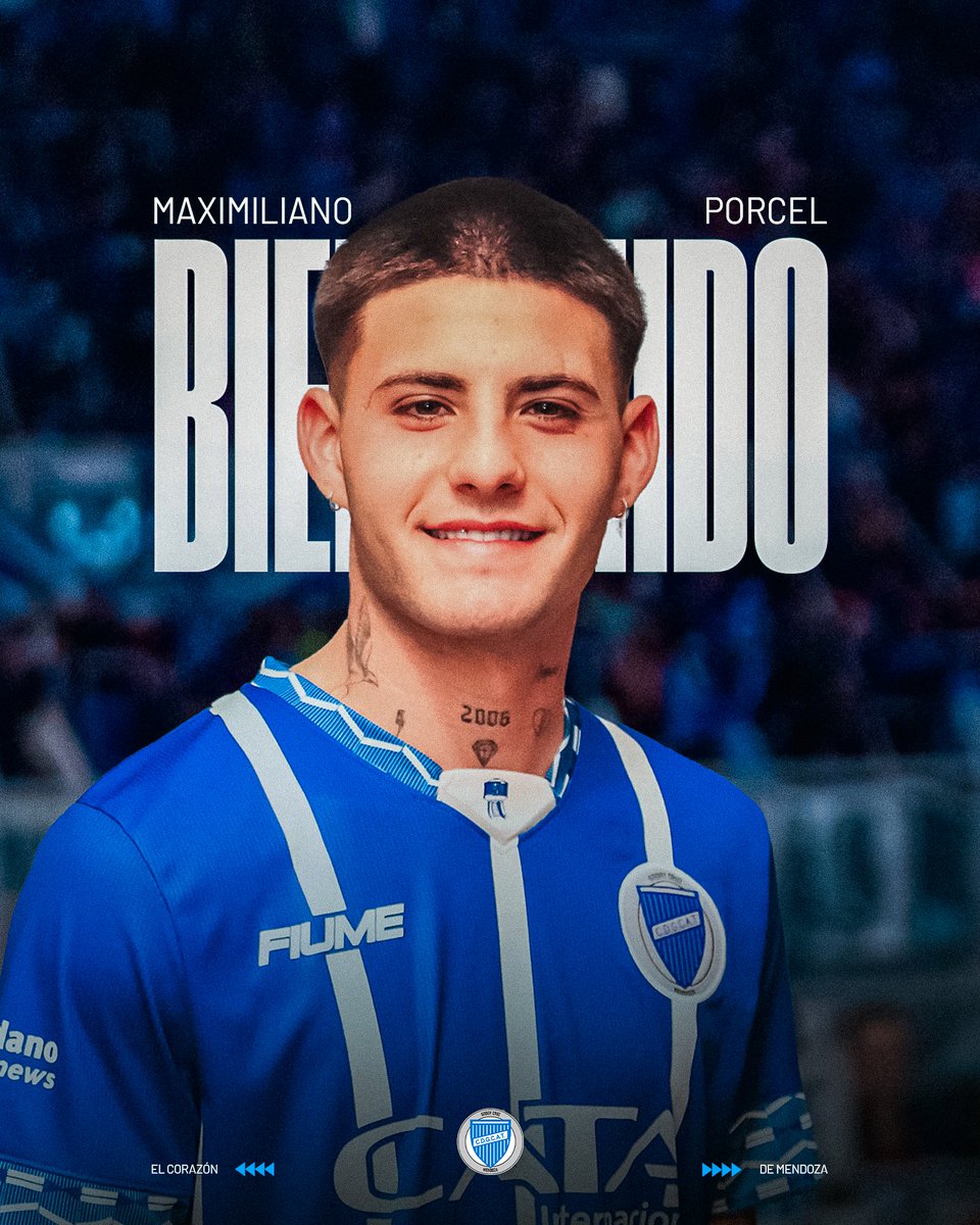 ClubGodoyCruz's tweet image. 🙌 ¡𝐁𝐈𝐄𝐍𝐕𝐄𝐍𝐈𝐃𝐎, 𝐌𝐀𝐗𝐈! 🙌

🔝 Maximiliano Porcel es refuerzo de Godoy Cruz 💪

⚽ El volante de 19 años que se incorpora al Tomba, llega proveniente de Vélez Sarsfield 🙌🙌

¡Éxitos junto al Expreso! 💙🤍💙