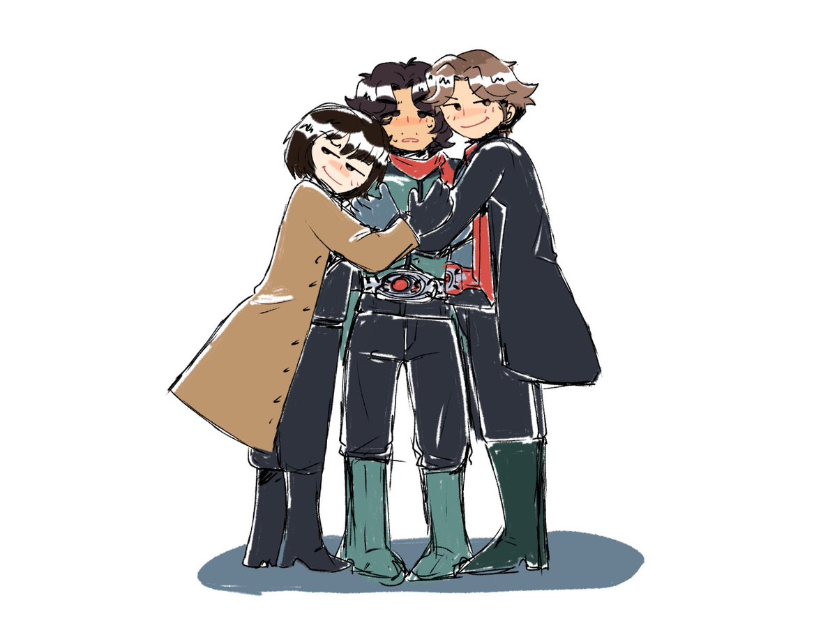 ChickyRider's tweet image. Hugging hongito  #kamenrider #shinkamenrider