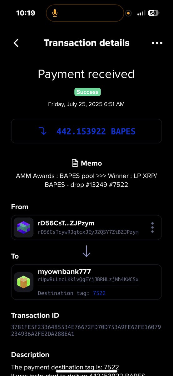 myownbank777's tweet image. π¨ Bearded Ape Society is DOUBLING the Tipper NFT faucet rewards! π¨
@Tipperxrpl
The daily pot will be 666,666 $BAPES π₯
Same simple rules to claim your portion:
β
Own 1 BAPES NFT
β
Hold 500,000 $BAPES per NFT
More rewards. More reason to beard up. Stack your BAPES NFTs!β¦