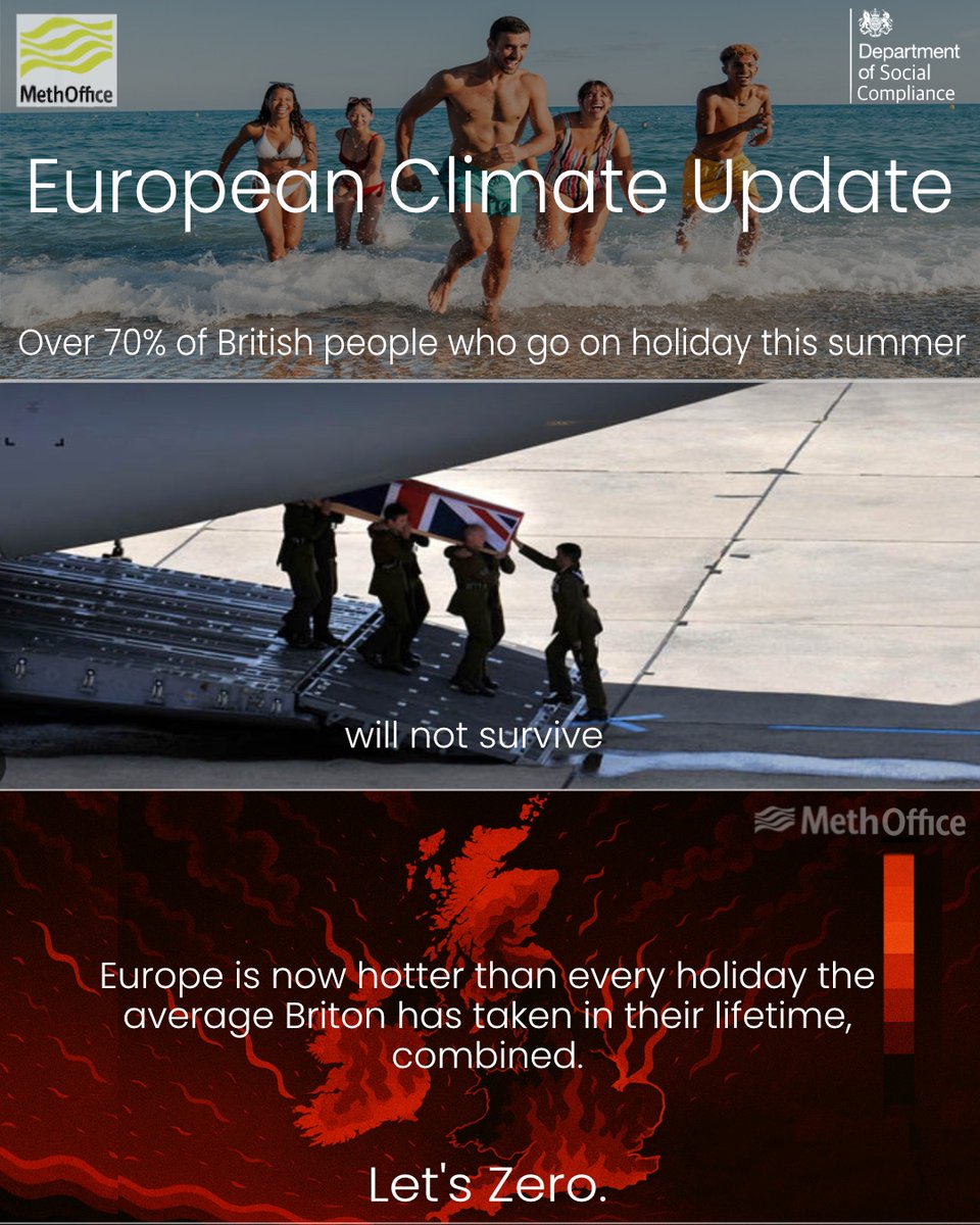 PsychedeliaSmi4's tweet image. Just another terrifying climate warning from the UK Meth Office and the Department of Social Compliance. Don't have nightmares.😆
#ClimateCrisis #ClimateAction #ClimateScam #ClimateEmergency #ClimateBrawl #ClimateCatastrophe @RWMaloneMD @UN @Antiwoke9320 @bobscartoons @Ayaan…